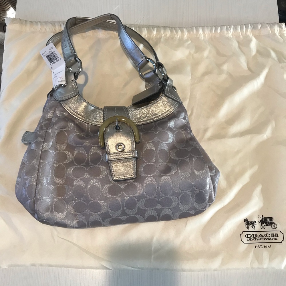 BRAND NEW Coach Handbag - Light Silver